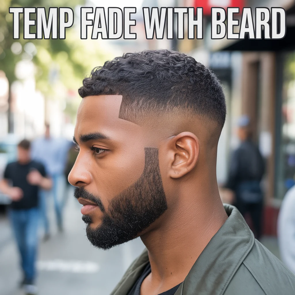 Temp Fade with Beard