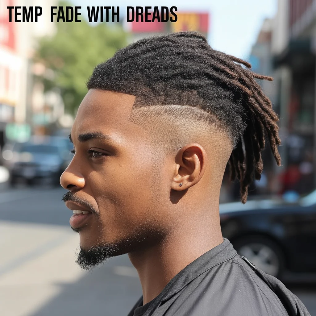 Temp Fade with Dreads