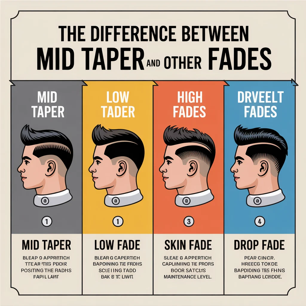The Difference Between Mid Taper and Other Fades