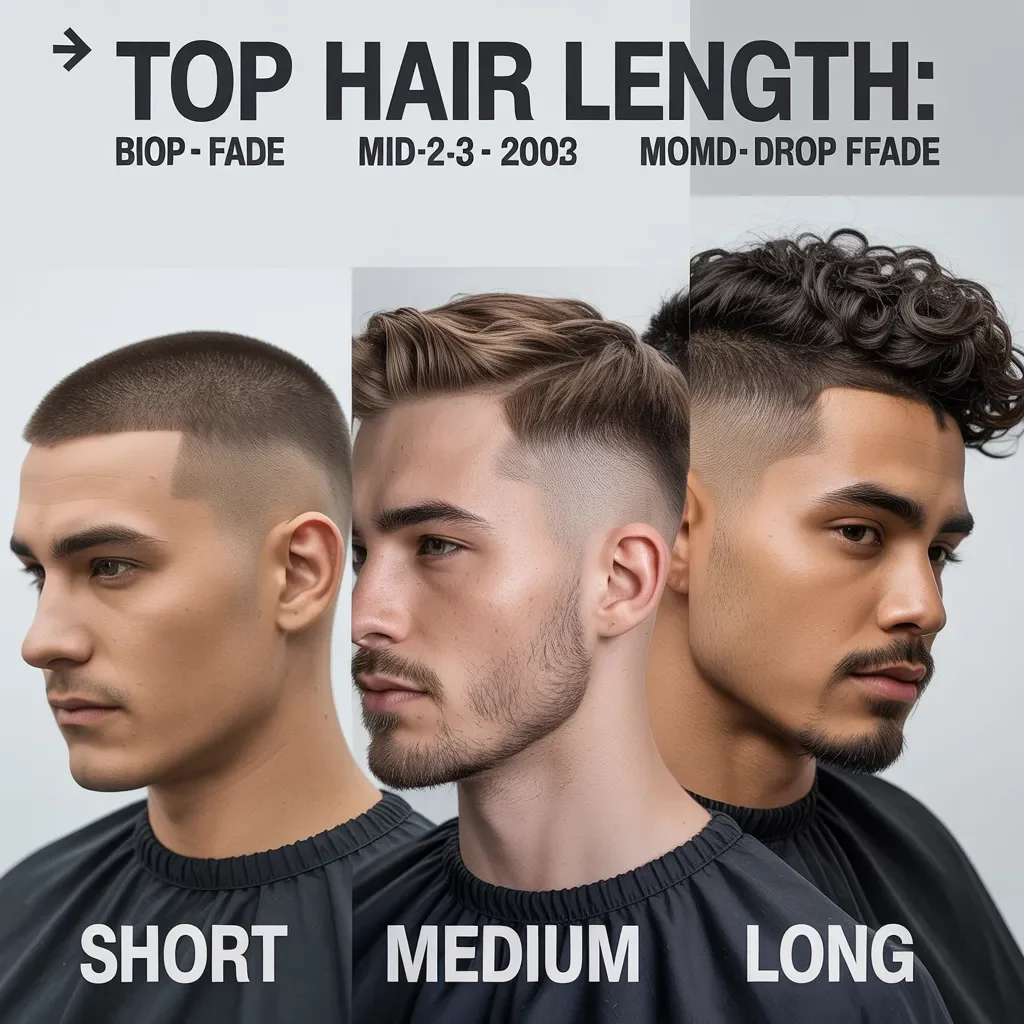 Top hair length: Short, medium, long (and their effect)