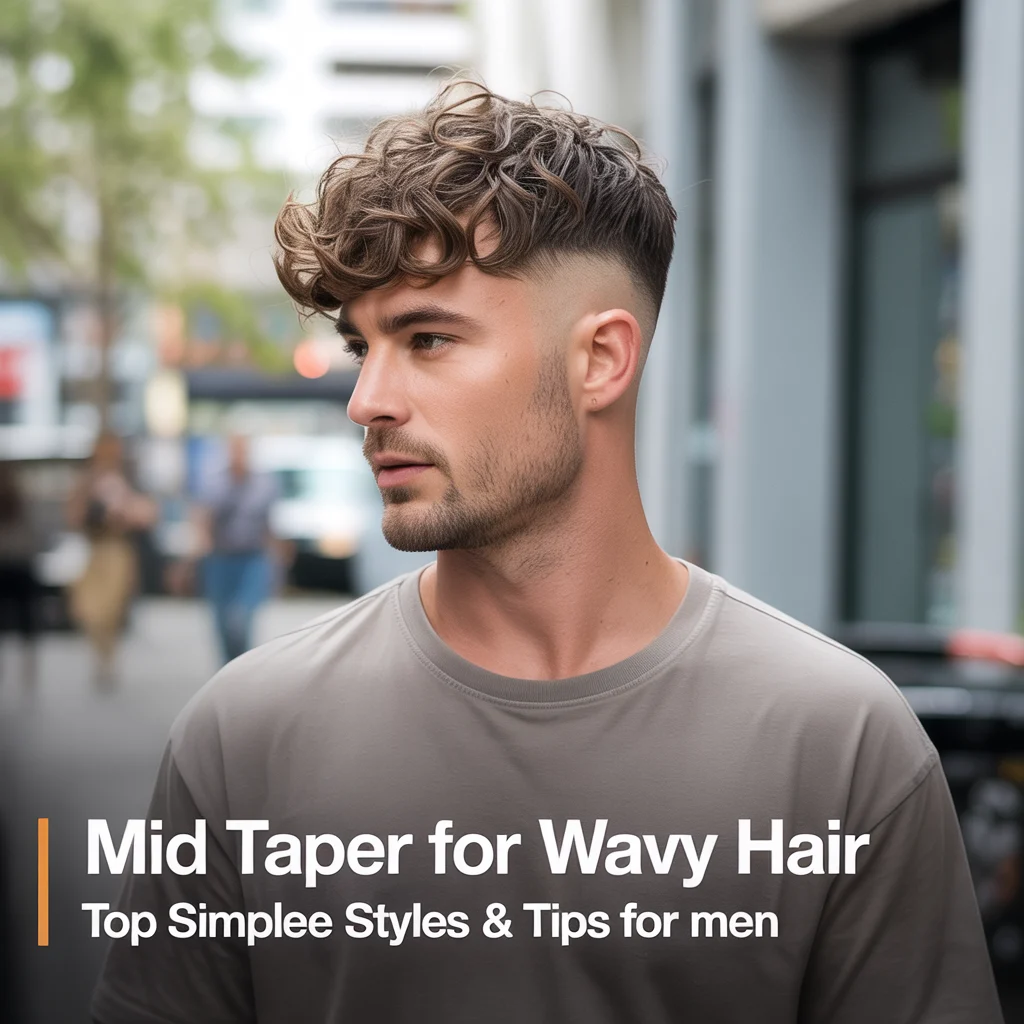 10 Best Mid Taper Wavy Haircut & Styling Tips for Simple Men’s Looks
