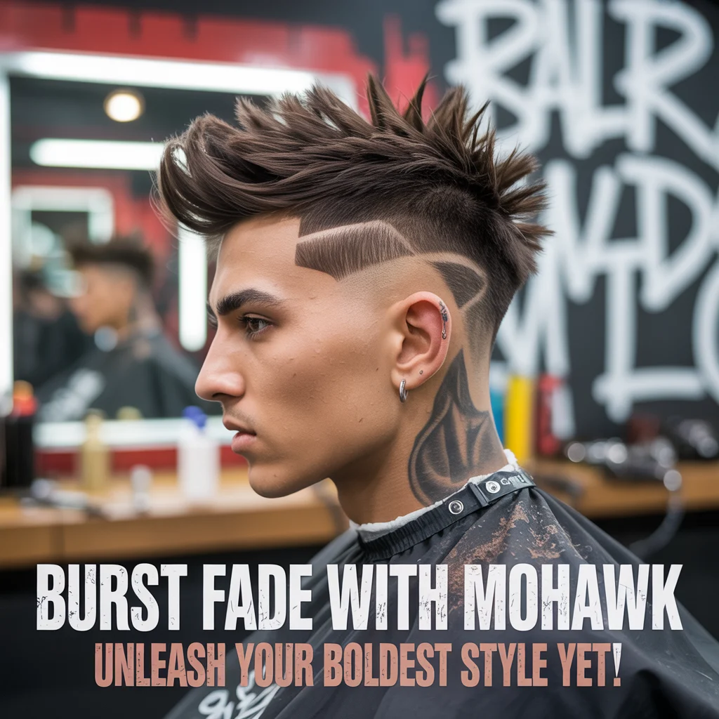 Burst Fade with Mohawk