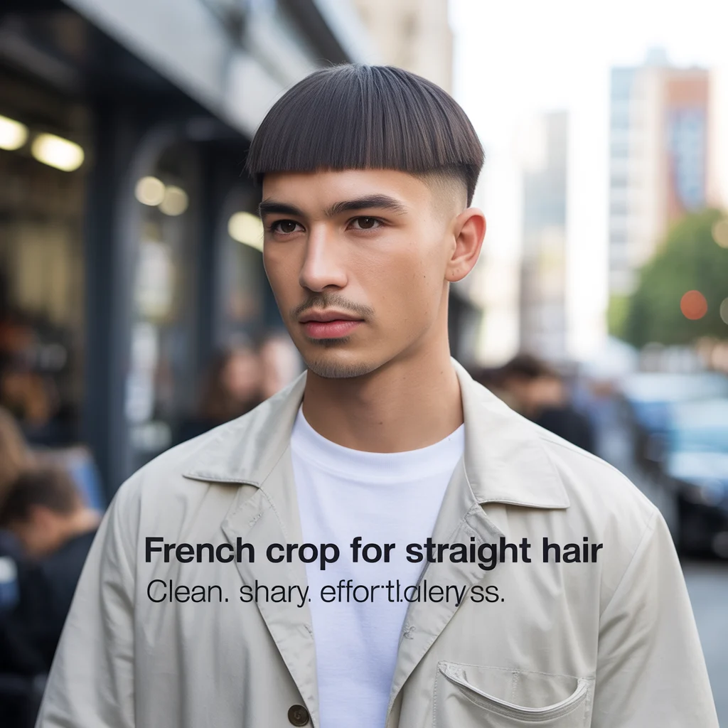 French Crop for Straight Hair