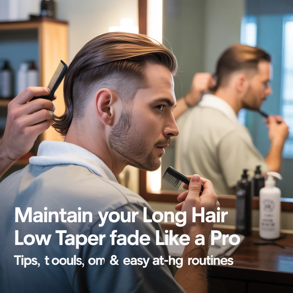 How to Maintain a Long Hair Low Taper Fade