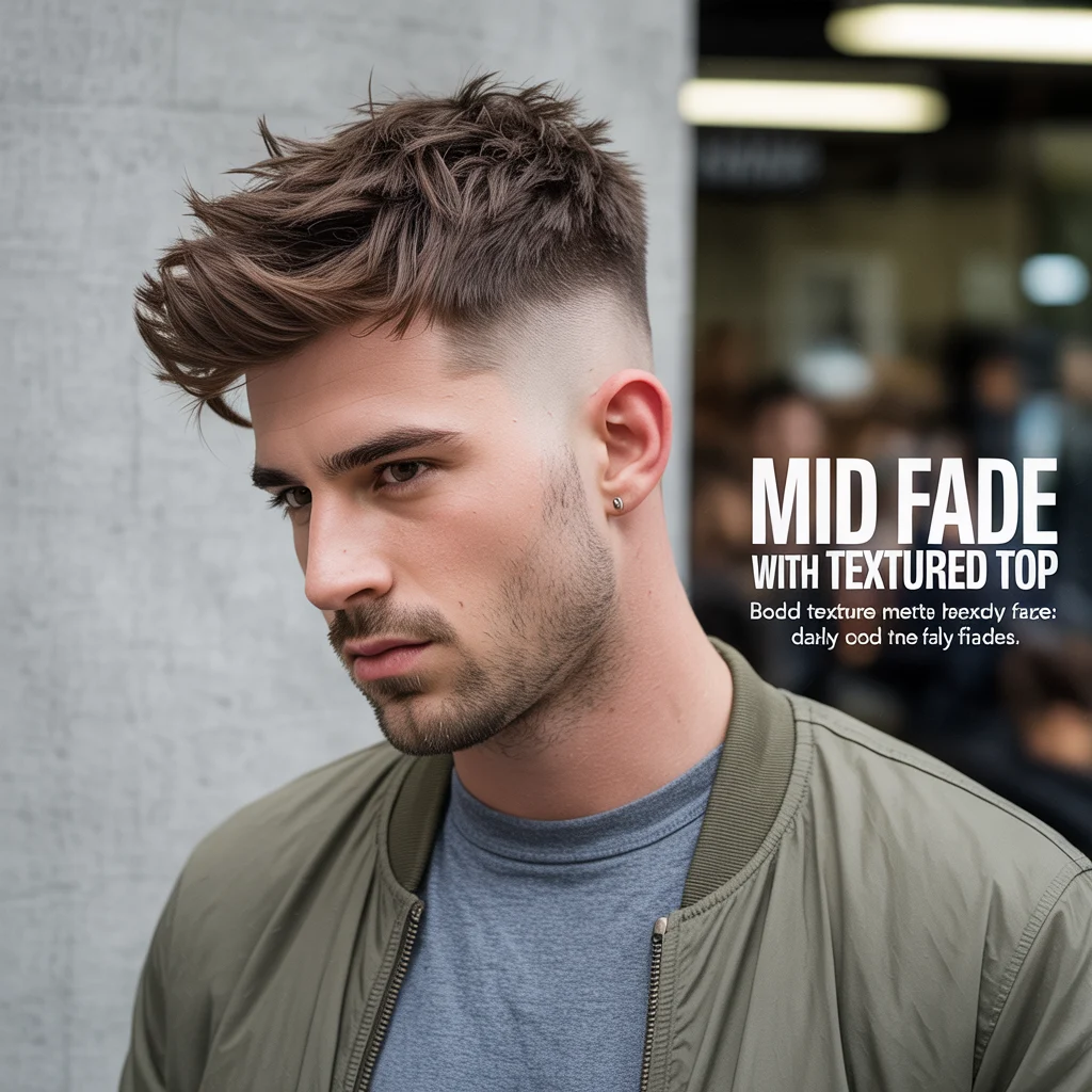 Mid Fade With Textured Top