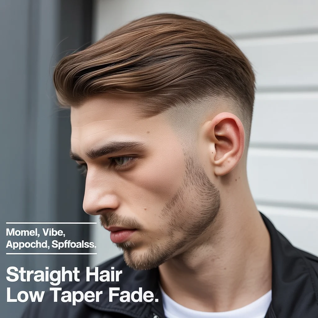Straight Hair Low Taper Fade
