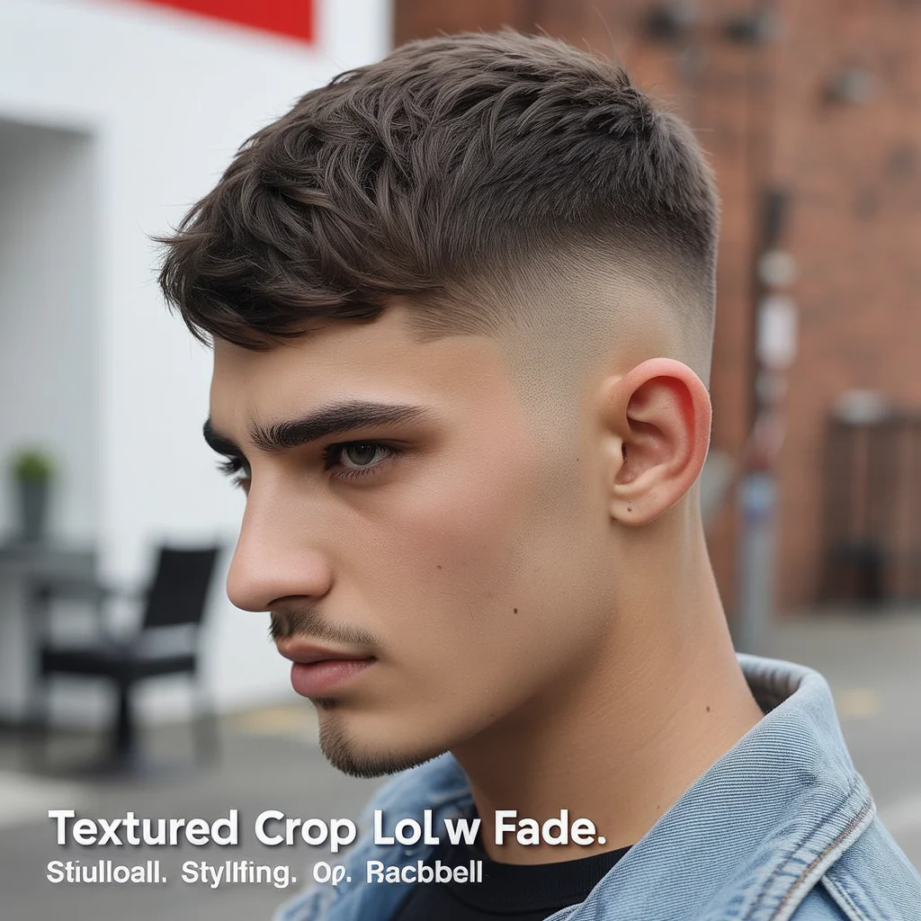 Textured Crop Low Fade