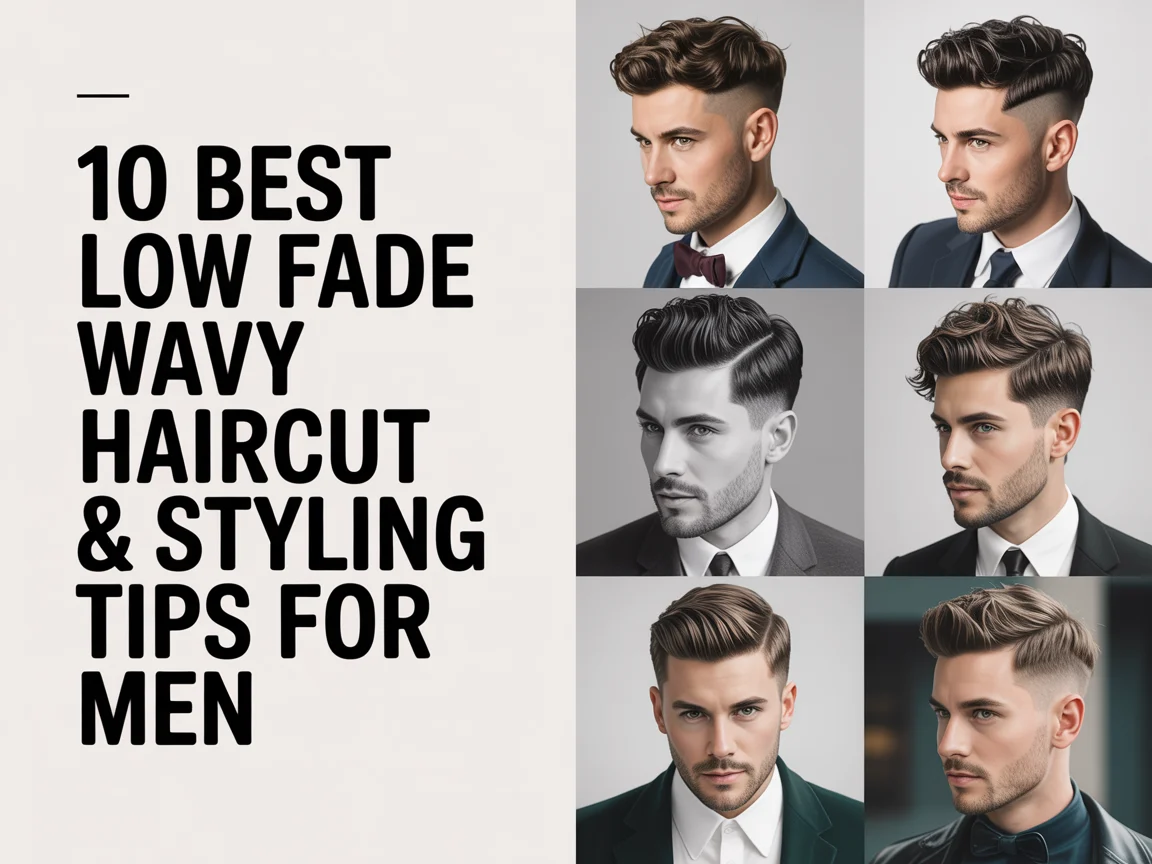 Low Fade Wavy Haircut