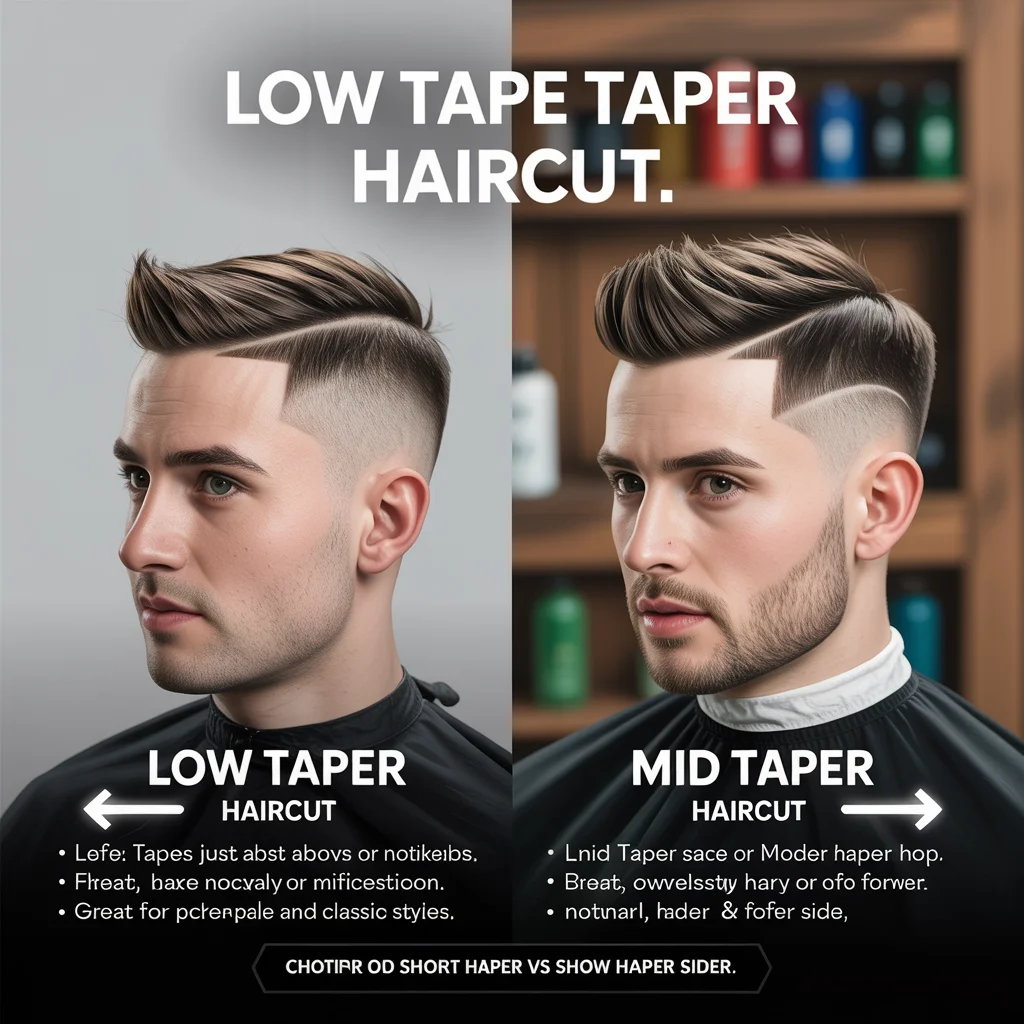 Low taper haircut vs mid taper haircut