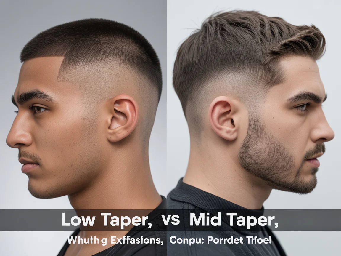 Low taper vs mid taper fade