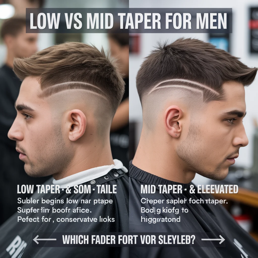Low vs mid taper for men