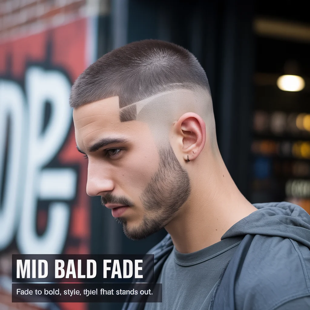Mid Bald Fade