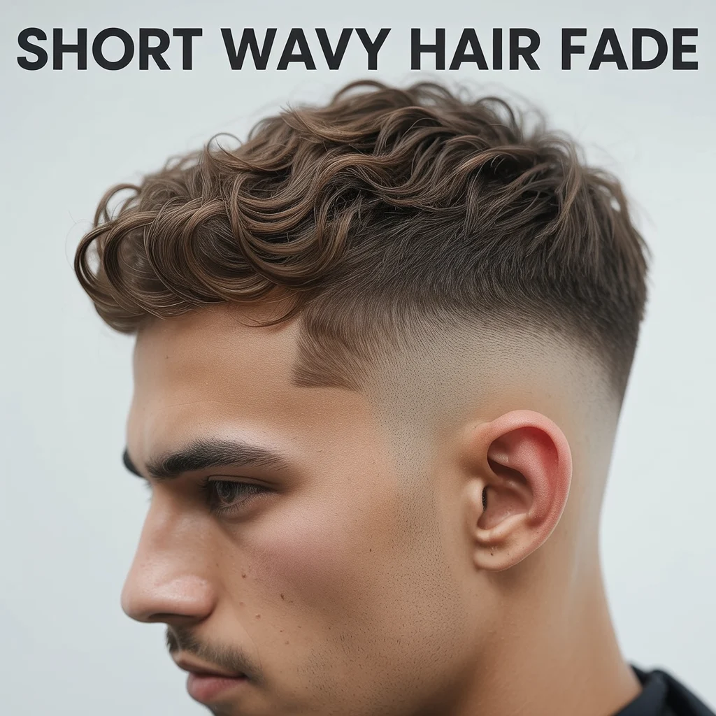 Short Wavy Hair Fade