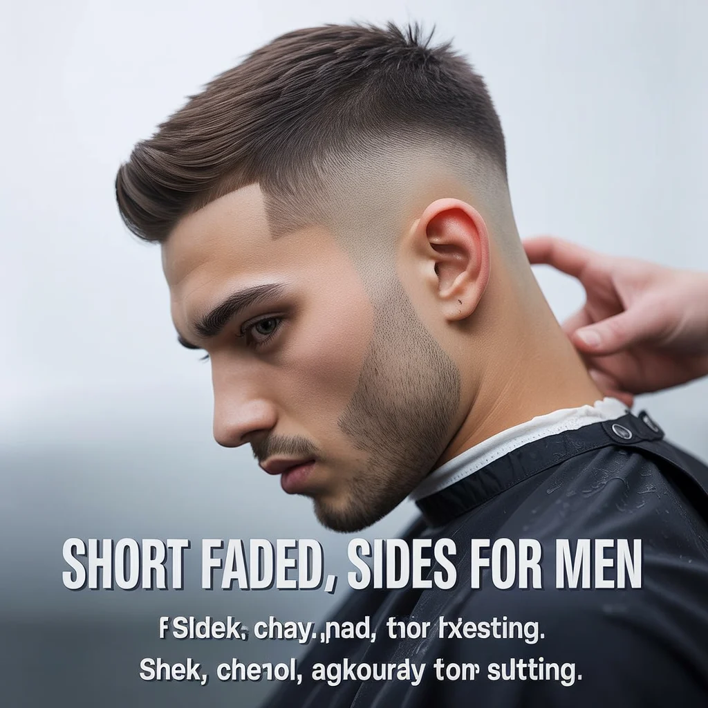 Short faded sides men