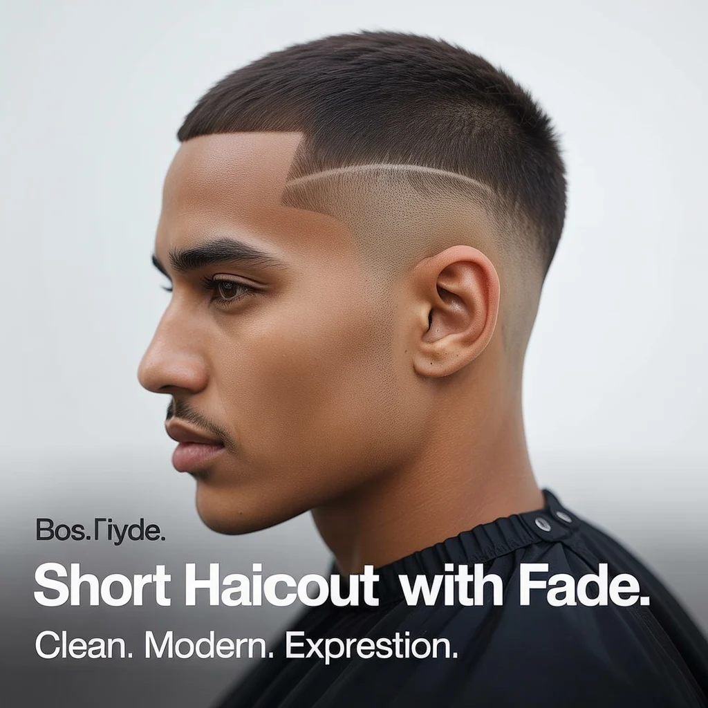 Short haircut with fade