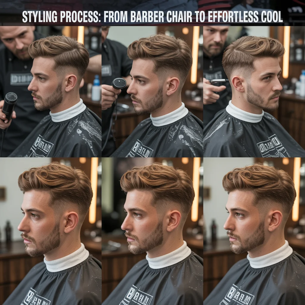 Styling Process From Barber Chair to Effortless Cool