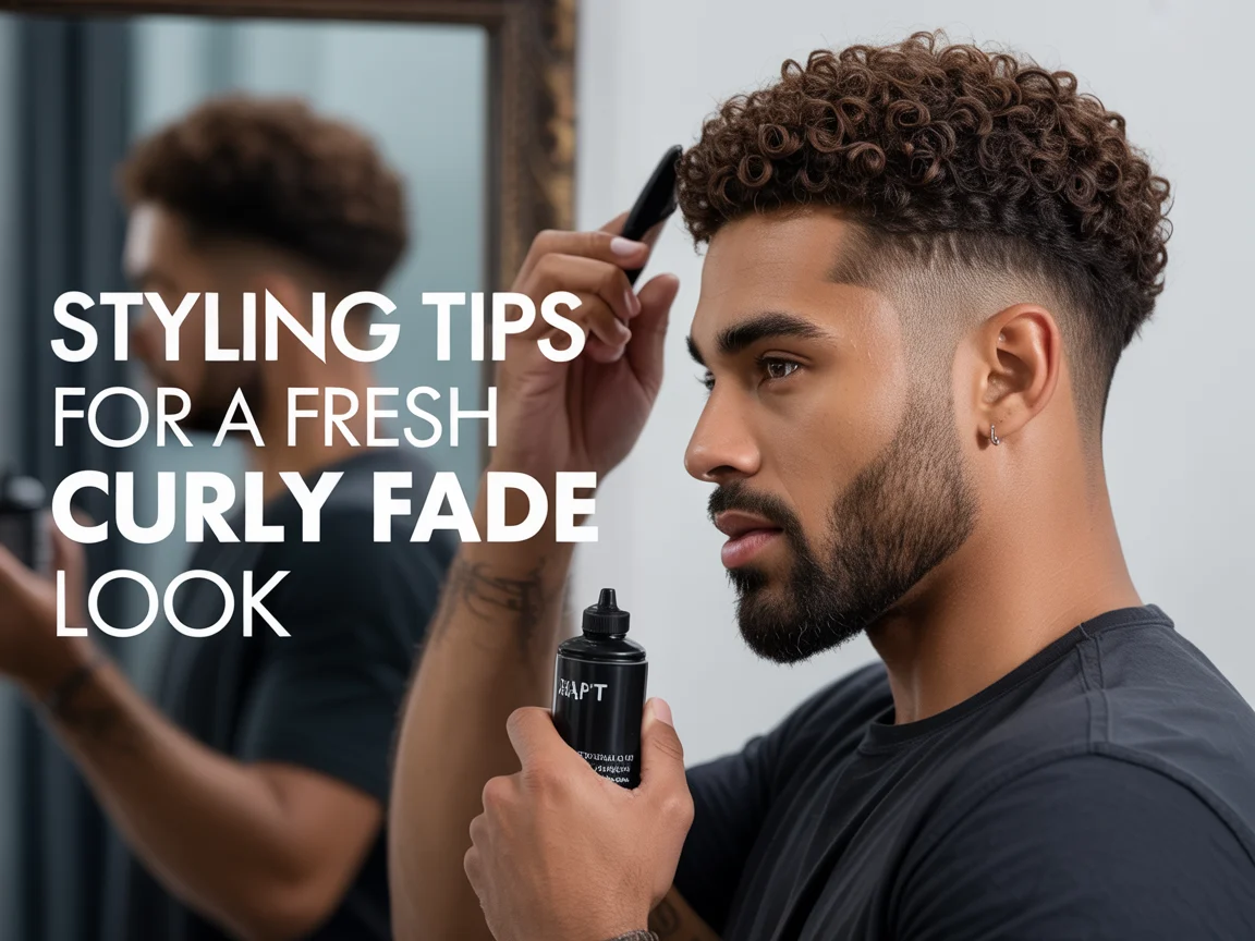 Styling Tips for a Fresh Curly Fade Look