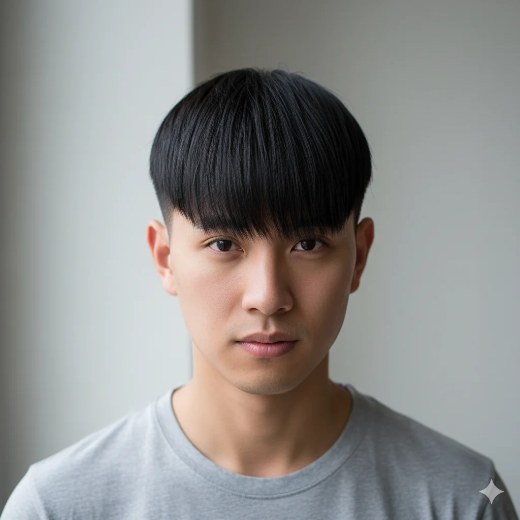 Textured Fringe Fade for Straight Hair