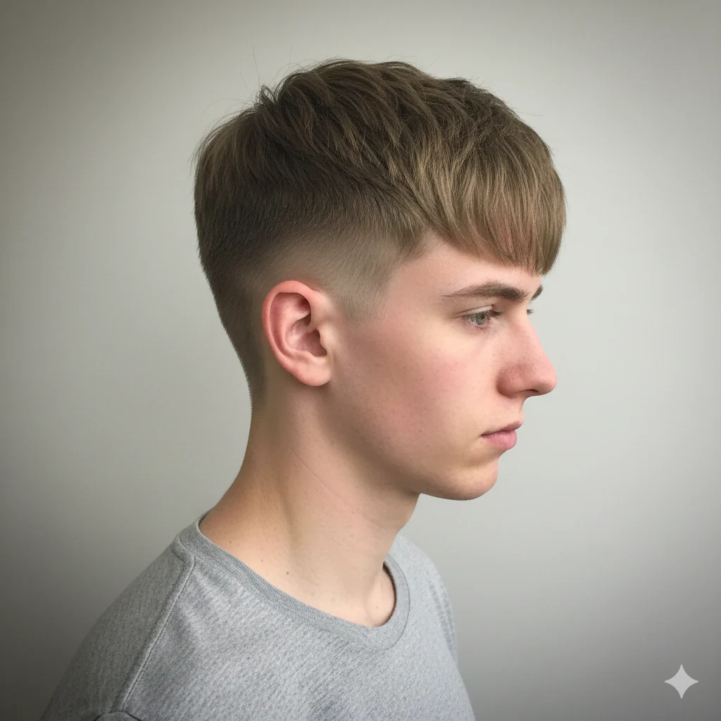 Textured Fringe Fade with Burst Fade