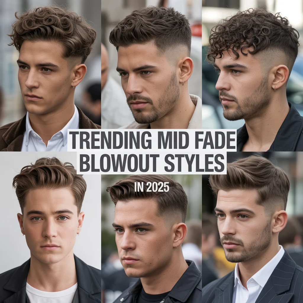 Trending Mid Fade Blowout Styles