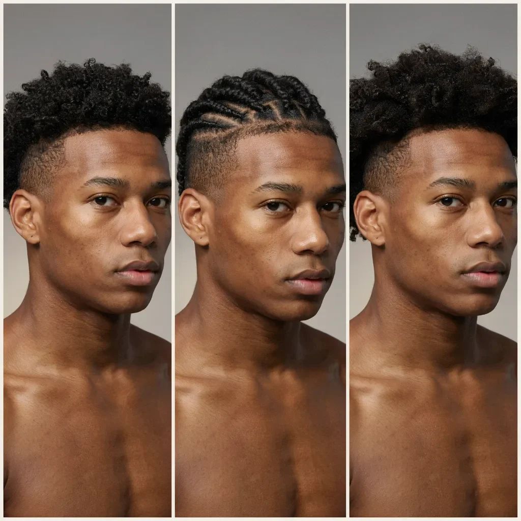 wash and go twists and twist out mid fade styles for 4C hair