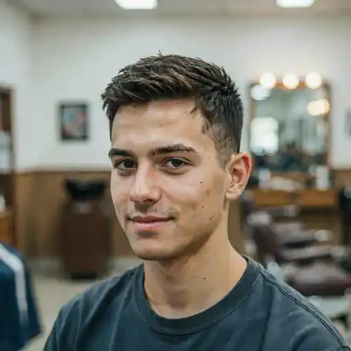 textured crop mid fade appropriate for an interview