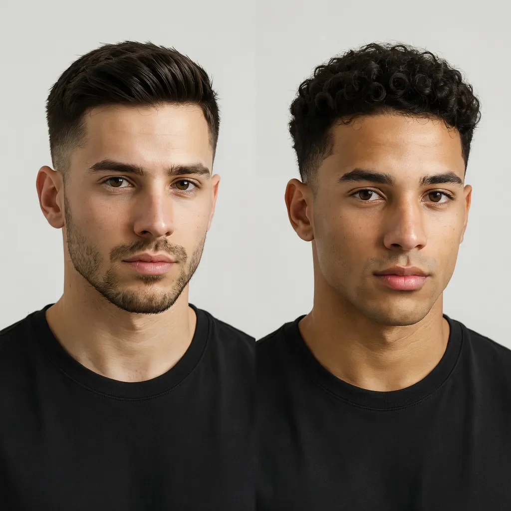 side by side classic and modern top styles
