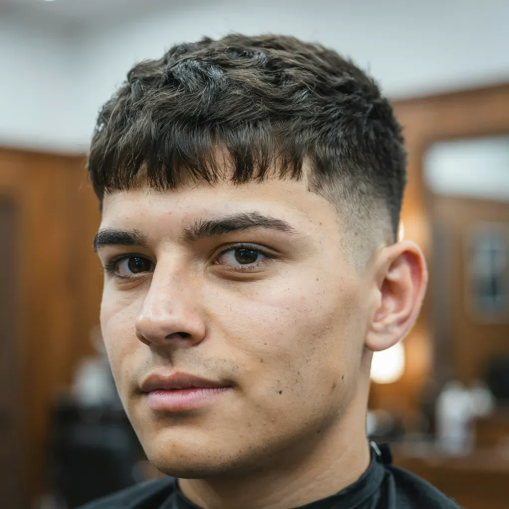 textured matte crop modern mid fade styling