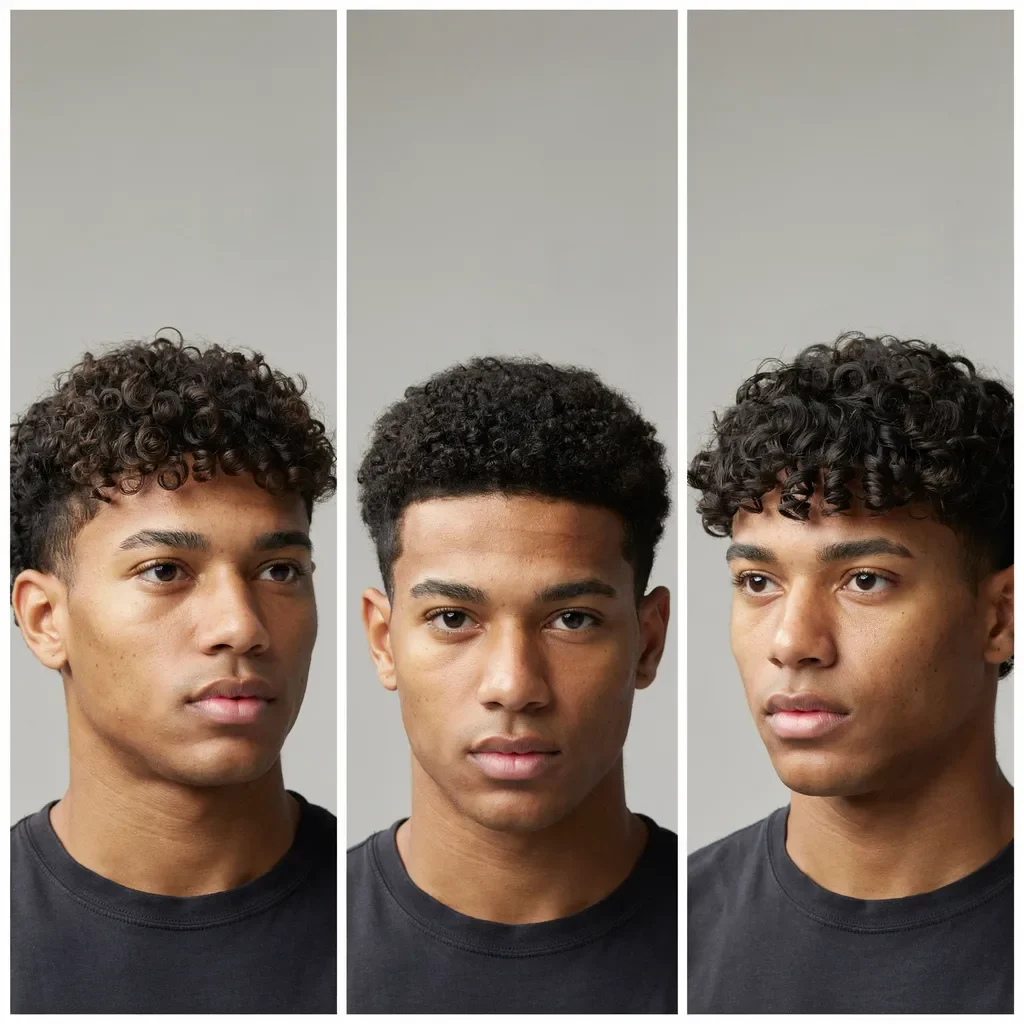 natural curls curly crop and curly fringe mid fade styles