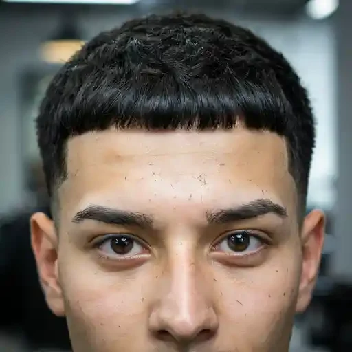 close up of sharp squared fringe edges