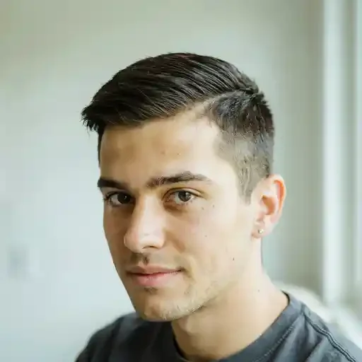 faux hawk styled flat for a different look