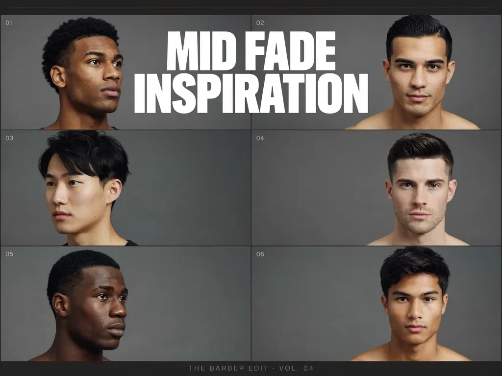 collection of mid fade haircut style ideas