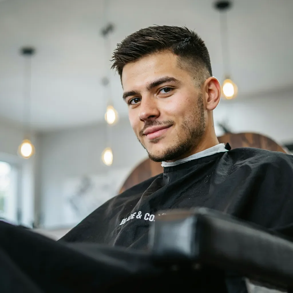non bald mid fade for a busy fitness schedule