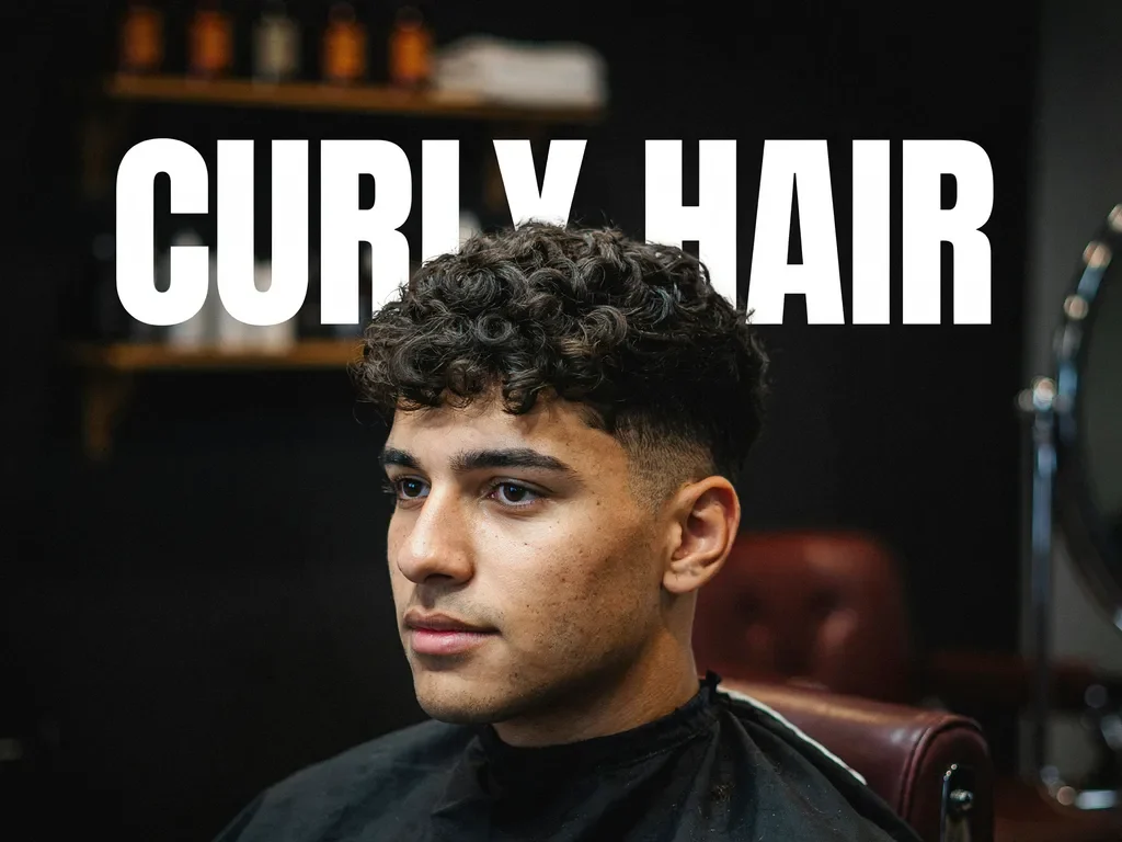 mid fade haircut on curly hair