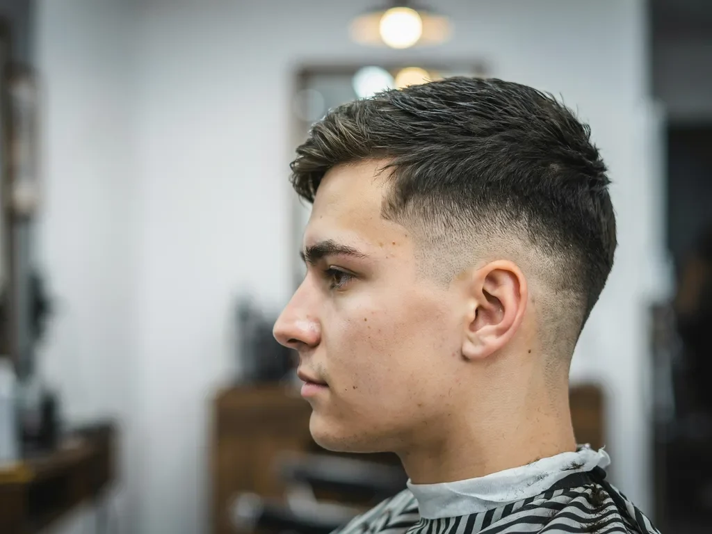 Mid fade even blend around the whole head