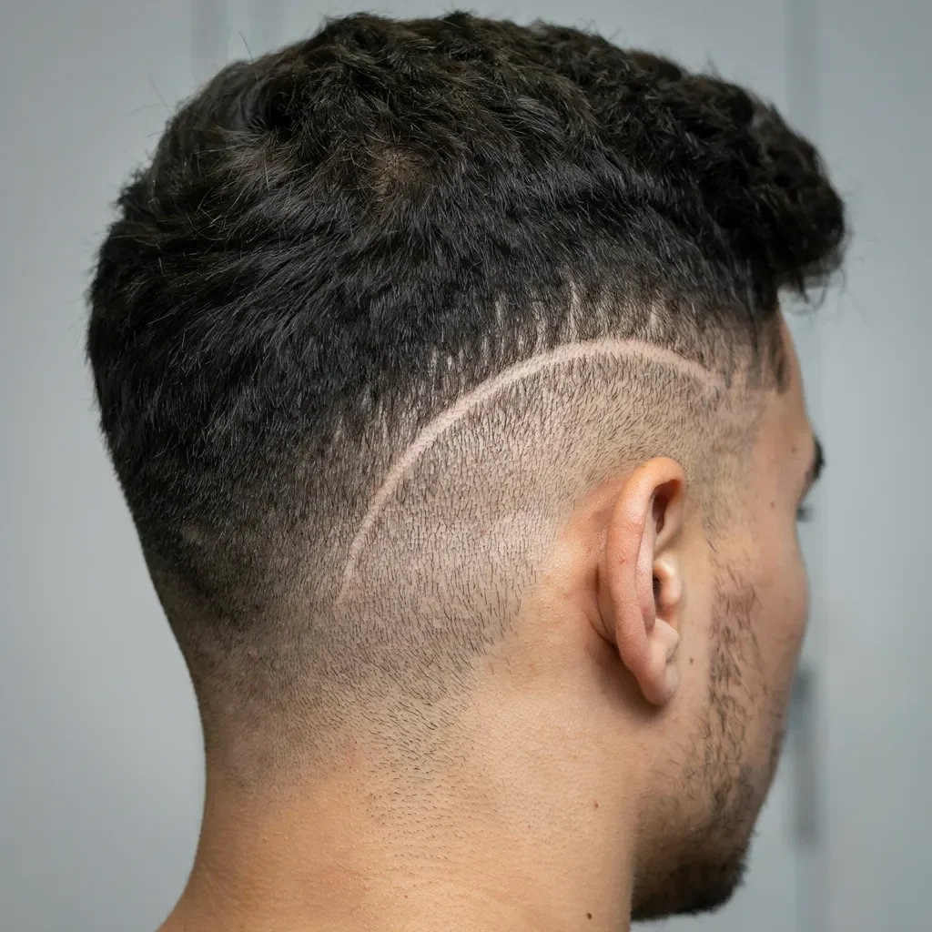 mid fade three weeks after cutting starting to soften