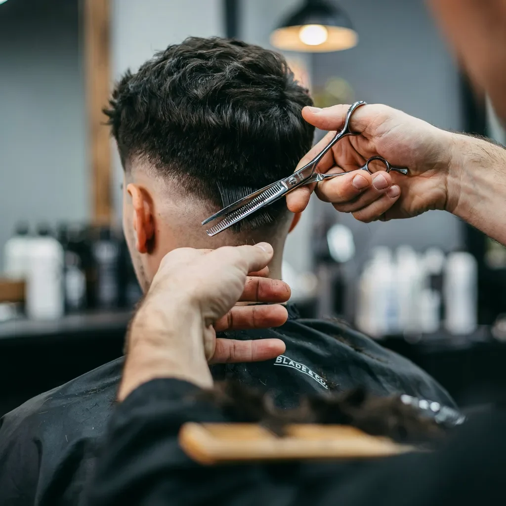 thinning shears reducing bulk in thick hair