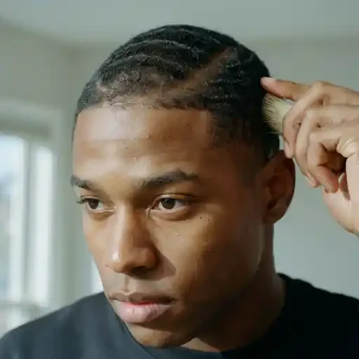 wave brush training hair pattern