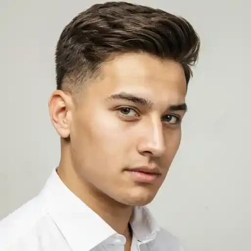 classic timeless mid fade for wedding photos